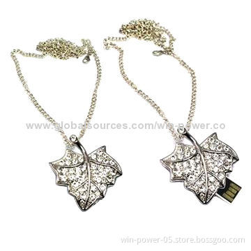 Lover's USB Flash Drives, Jewelry Designed, Good for Gifts